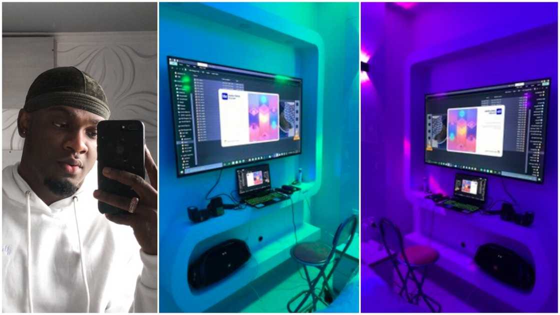 Young Man Stuns People with BeautifulOffice he Created inside his House, Photos Go Viral Young Man Stuns People with BeautifulOffice he Created inside his House, Photos Go Viral