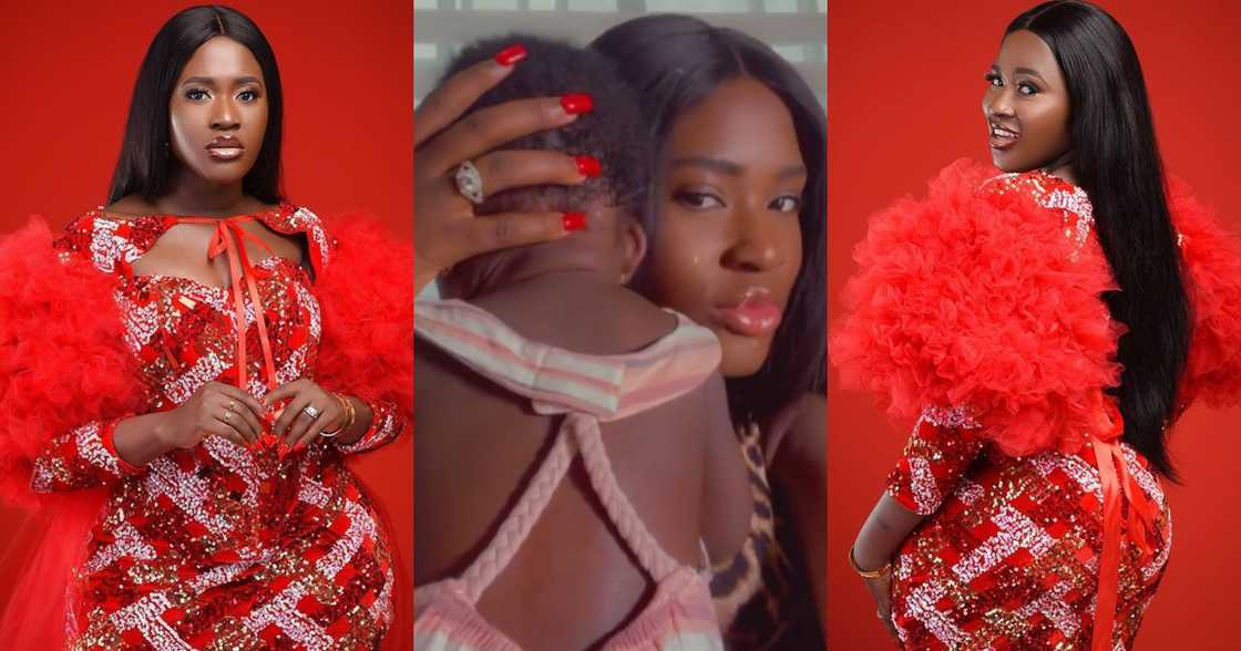 Island Frimpong: Medikal and Fella Makafui's daughter stuns fans in adorable video Island Frimpong: Medikal and Fella Makafui's daughter stuns fans in adorable video