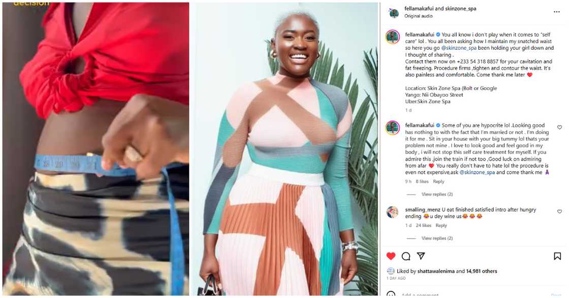 Fella Makafui and fans Fella Makafui and fans