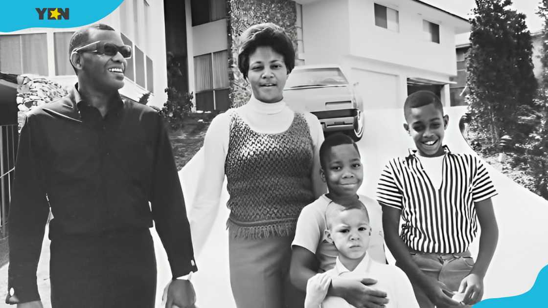 Ray Charles, Della Beatrice Howard Robinson, and their children Ray Charles, Della Beatrice Howard Robinson, and their children