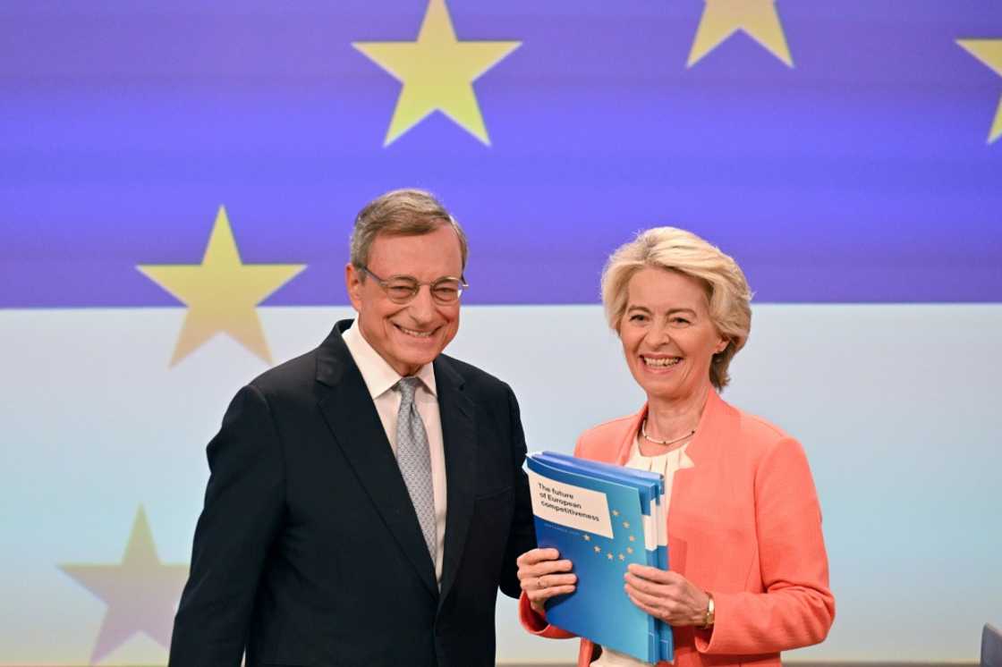 EU chief Ursula von der Leyen asked Mario Draghi, a former head of the European Central Bank, to report on how the bloc could increase competitivity EU chief Ursula von der Leyen asked Mario Draghi, a former head of the European Central Bank, to report on how the bloc could increase competitivity