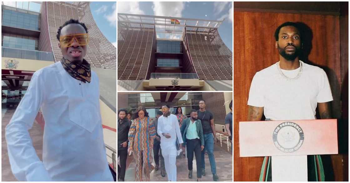 Michael Blackson and Meek Mill at the Jubilee House Michael Blackson and Meek Mill at the Jubilee House