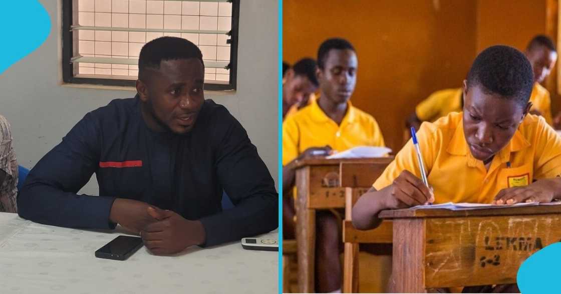 Onyina-Acheampong, MP, BECE news, BECE candidates, unpaid school fees, exam paper, headmaster, BECE centre, Big Six International School. Onyina-Acheampong, MP, BECE news, BECE candidates, unpaid school fees, exam paper, headmaster, BECE centre, Big Six International School.