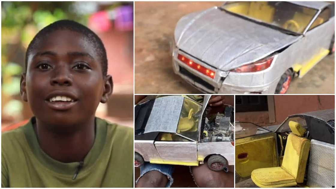 I build Lamborghini 2021 toy can in 1 month, 2 days - 15-year Ikechukwu says I build Lamborghini 2021 toy can in 1 month, 2 days - 15-year Ikechukwu says