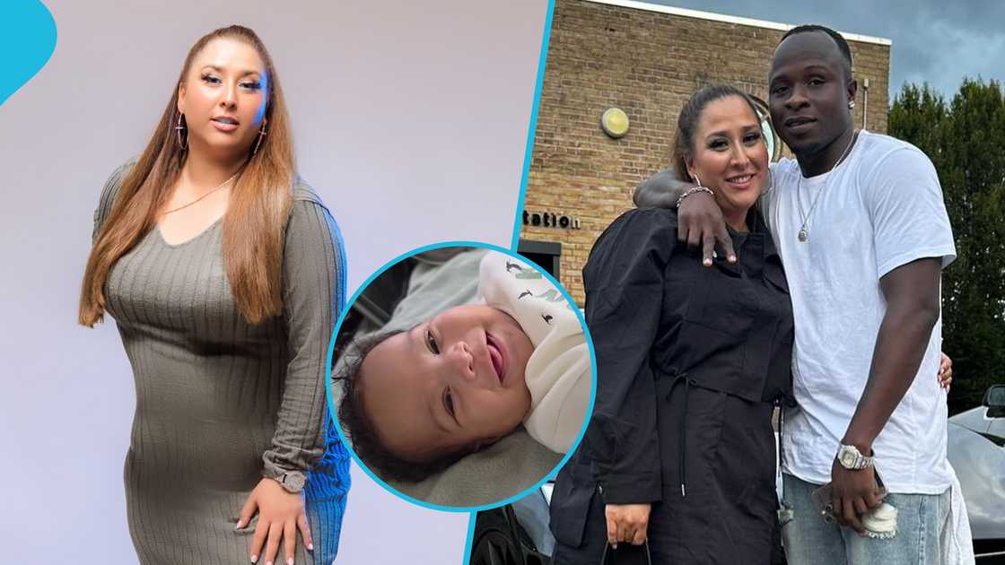 Liha Miller, Liha Miller's baby, Patapaa's ex-wife, Patapaa's One Corner, Liha Miller's Nigerian husband, Ikem Casey Liha Miller, Liha Miller's baby, Patapaa's ex-wife, Patapaa's One Corner, Liha Miller's Nigerian husband, Ikem Casey