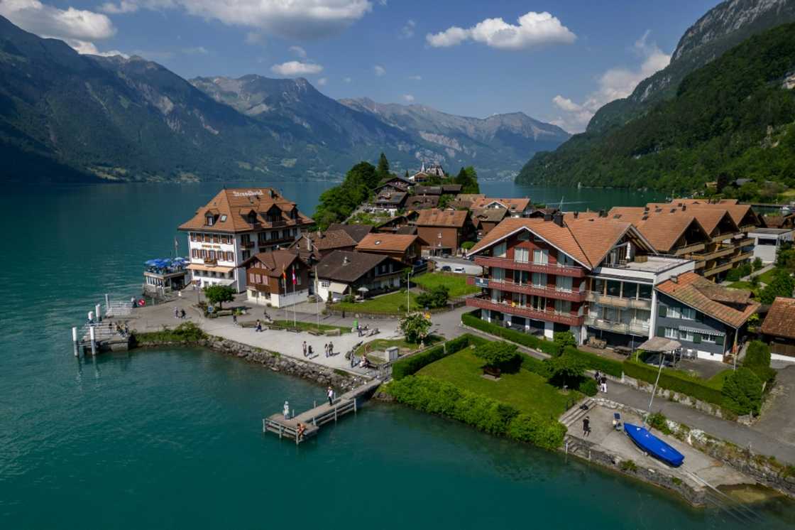 The Swiss village of Iseltwald has seen a surge of Asian tourists thanks to the Netflix series 'Crash Landing on You' The Swiss village of Iseltwald has seen a surge of Asian tourists thanks to the Netflix series 'Crash Landing on You'