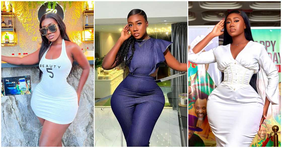 Young Ghanaian Socialite Hajia Bintu Shows Skin In Skimpy Halter-Neck Crop Top And Skintight Black Leggings