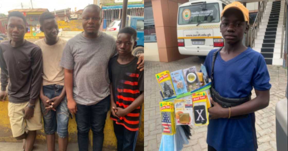 Homeless Ghanaian Young Boys who came to Accra to Hawk to Support Amputee Mum Given a Place to Stay Homeless Ghanaian Young Boys who came to Accra to Hawk to Support Amputee Mum Given a Place to Stay