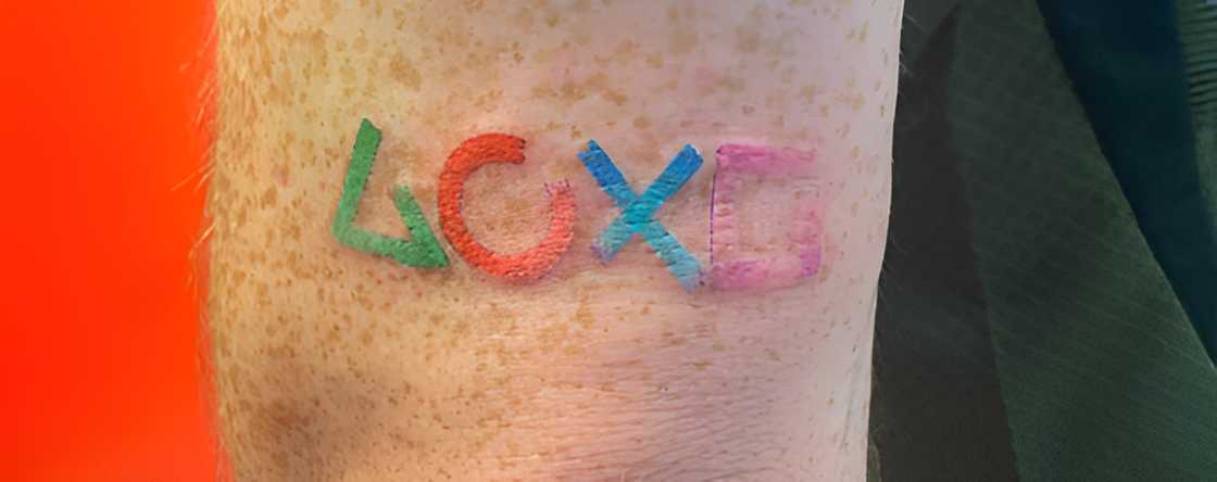 Watercolor PlayStation tattoo Watercolor PlayStation tattoo