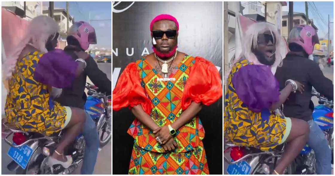 Dj Azonto rides an okada Dj Azonto rides an okada