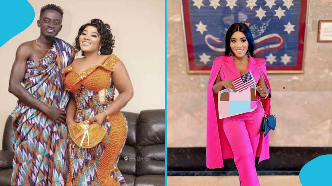 Lil Win's wife, social media, Maame Serwaa, Ohemaa, Ghanaian actors, US, passport