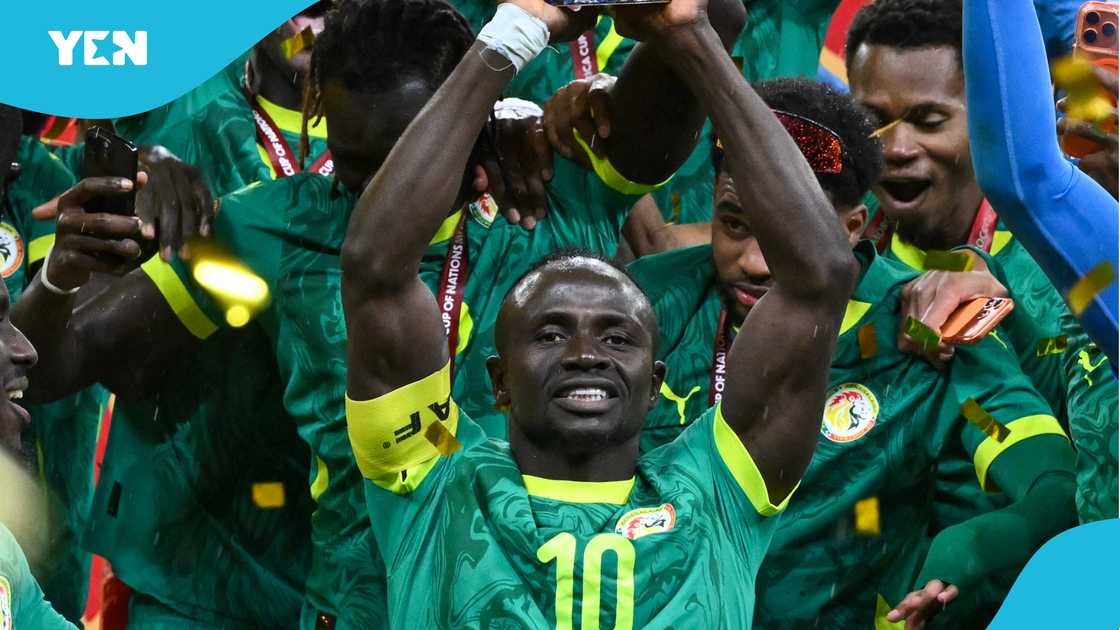 Sadio Mane: Cristiano Ronaldo and Al Nassr Teammates Welcome AFCON 2025 Winner in Style. Photo by Sebastien Bozon.