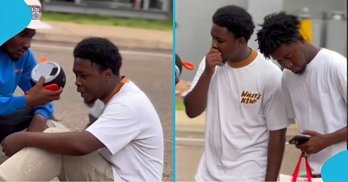 Ghanaian man who cheated on girlfriend weeps as new lover breaks his heart Ghanaian man who cheated on girlfriend weeps as new lover breaks his heart