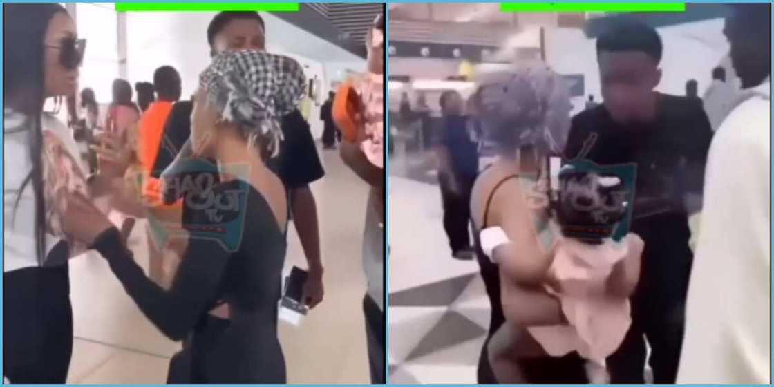 Baby Mama Of Businessman Disgraces Him At Airport While Leaving Ghana With His New Girlfriend Baby Mama Of Businessman Disgraces Him At Airport While Leaving Ghana With His New Girlfriend