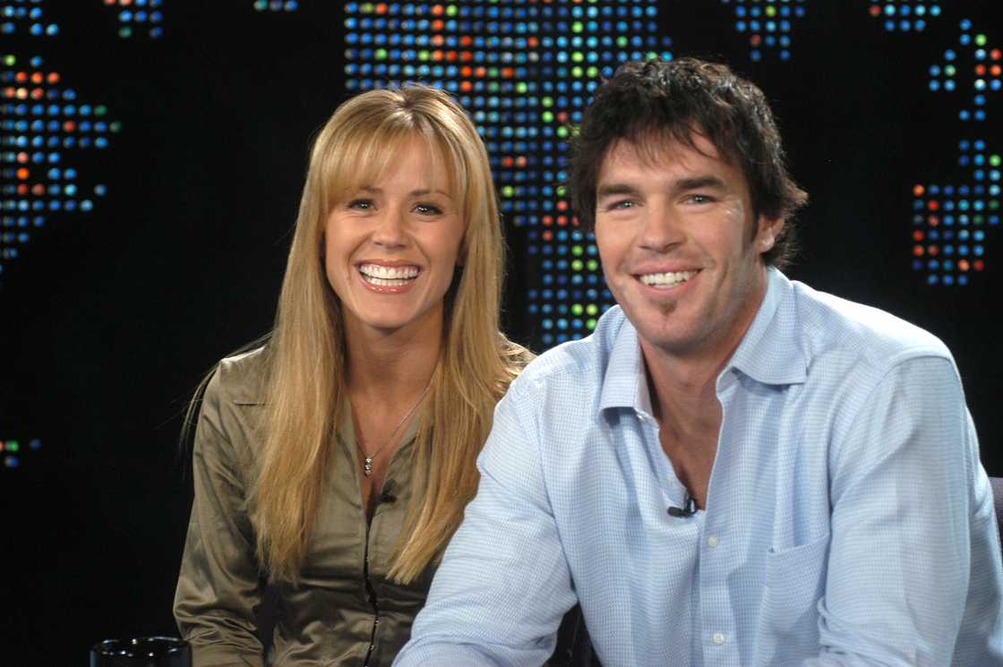 Trista Rehn and Ryan Sutter during "Larry King Live" with Trista Rehn and Ryan Sutter