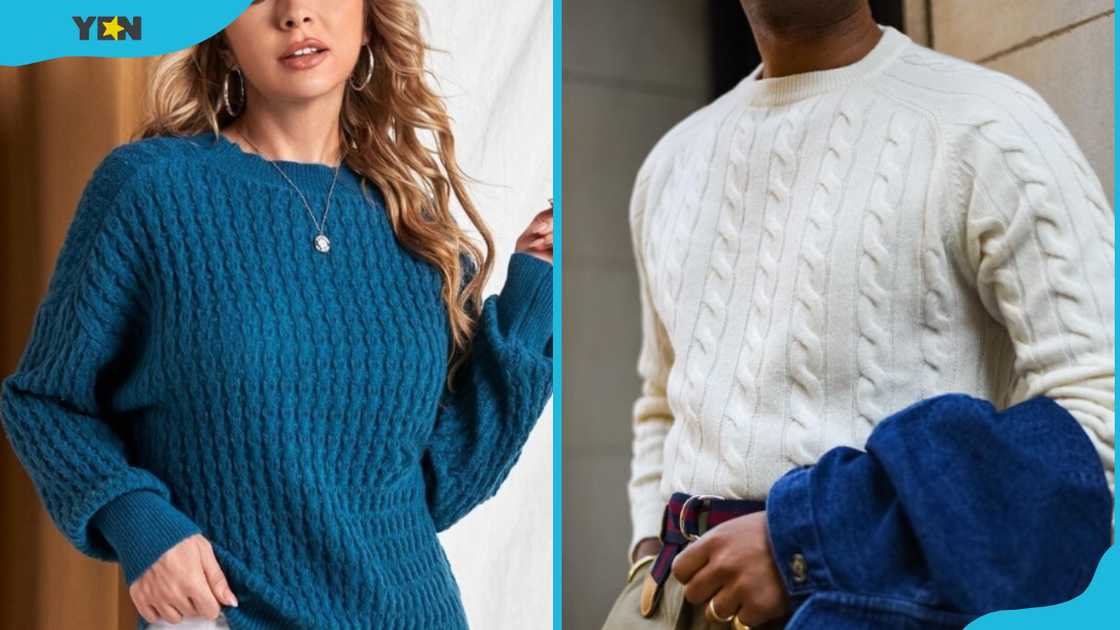 A great example of a well-knit cable sweaters A great example of a well-knit cable sweaters