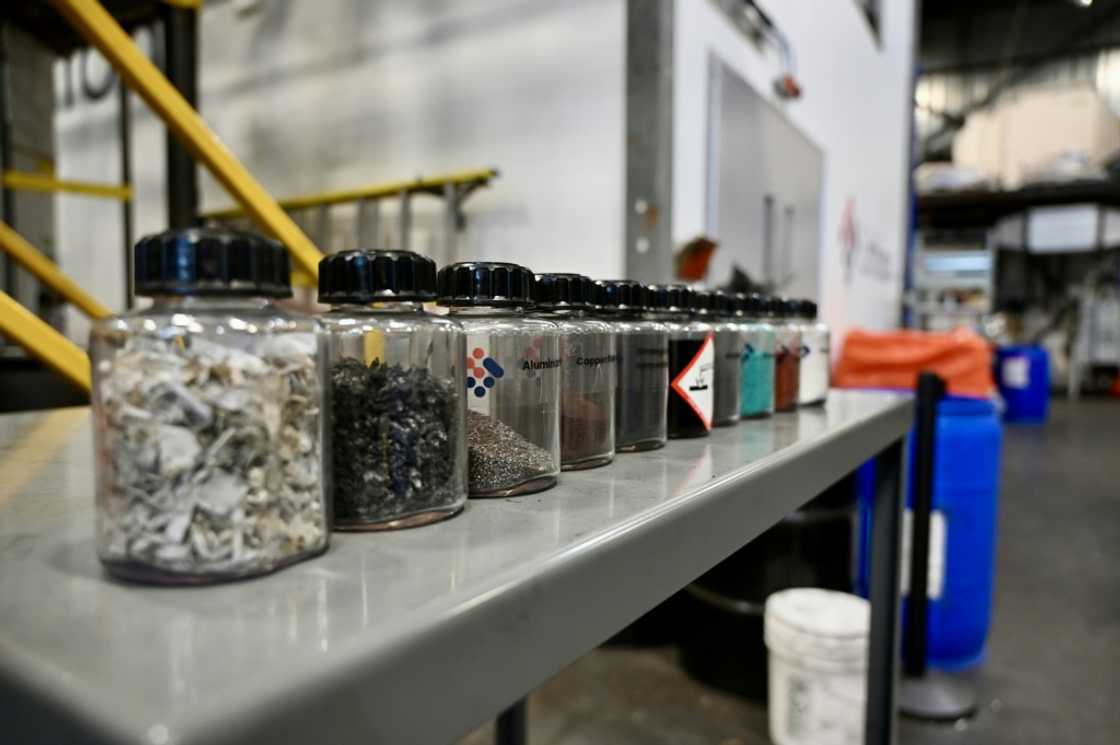 Samples of rare minerals obtained by recycling used batteries are seen at Lithion's plant in Montreal, Quebec Samples of rare minerals obtained by recycling used batteries are seen at Lithion's plant in Montreal, Quebec