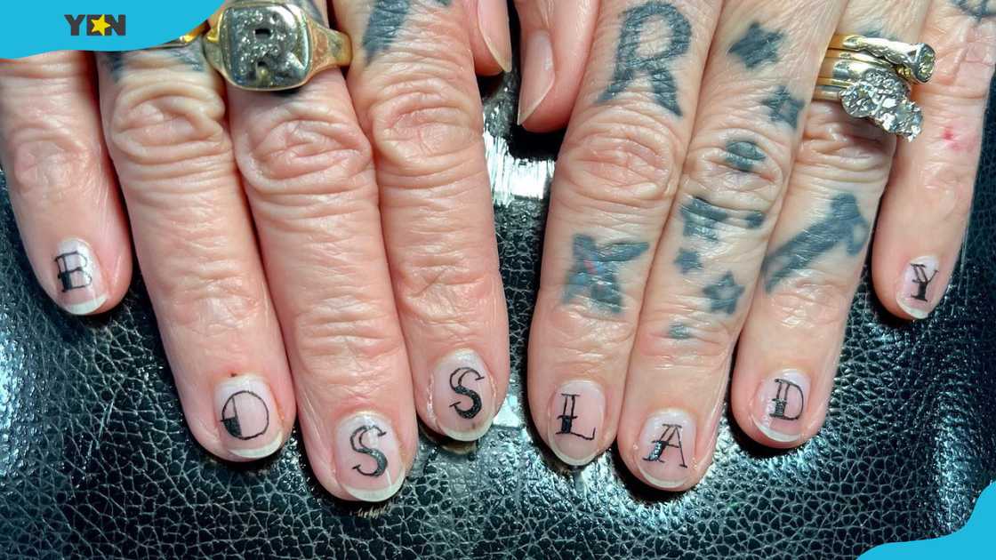 Statement nail tattoo art Statement nail tattoo art