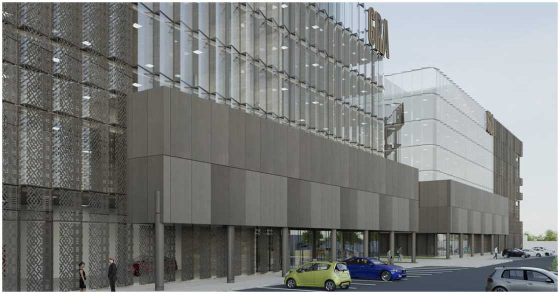 The twin towers of the new GRA building The twin towers of the new GRA building