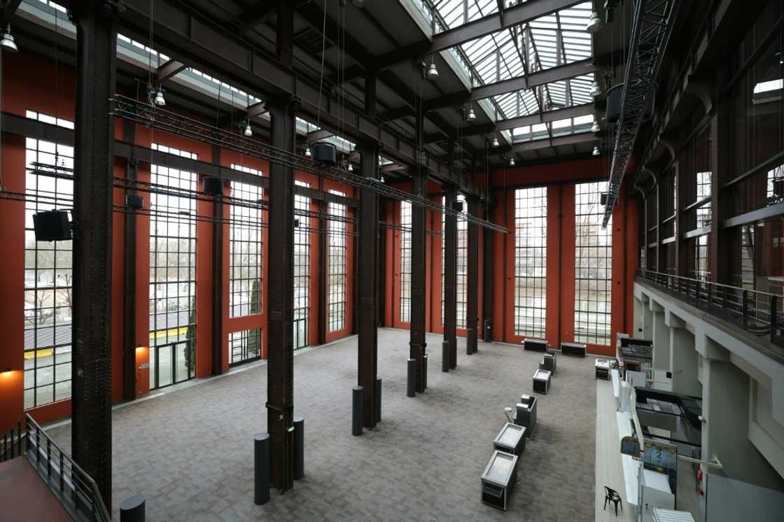 A former power plant has been refitted to act as a 3,000-seater restaurant, complete with petanque court, in the athletes' village and is designed to become a 'Cite du Cinema' after the Games A former power plant has been refitted to act as a 3,000-seater restaurant, complete with petanque court, in the athletes' village and is designed to become a 'Cite du Cinema' after the Games