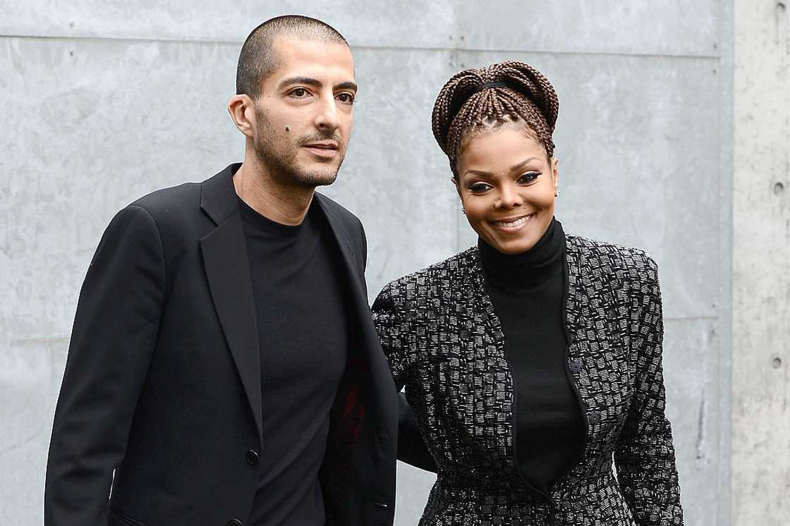Wissam al Mana and Janet Jackson pose side by side at the Giorgio Armani fashion show in Milan, Italy. Wissam al Mana and Janet Jackson pose side by side at the Giorgio Armani fashion show in Milan, Italy.