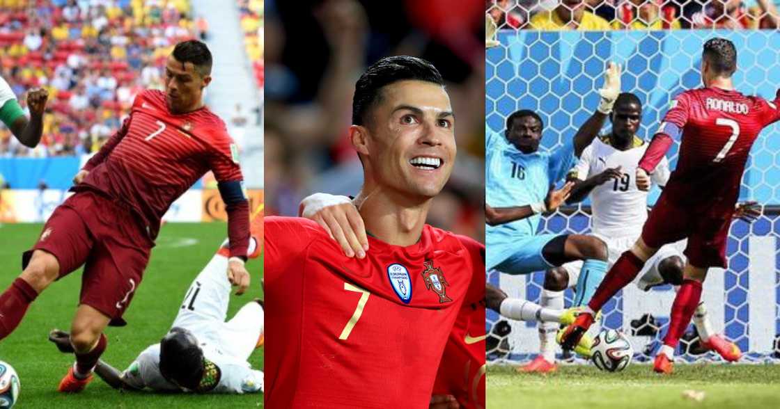 Where Ronaldo's goal against Ghana ranks in his record breaking achievement