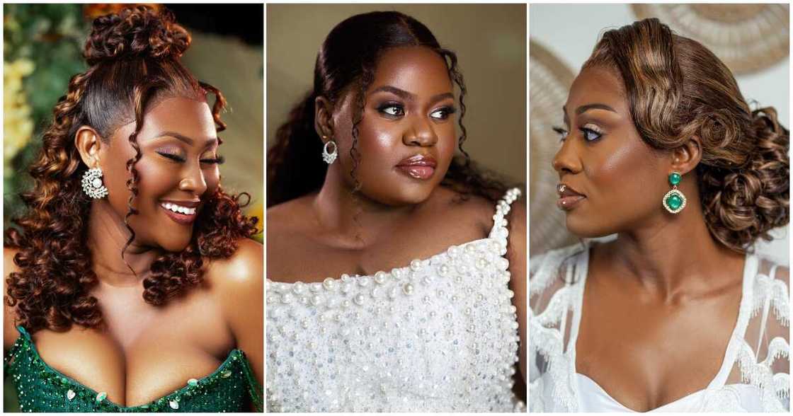 Wedding Hairstyles: Top 5 Ghanaian Brides Who Made Headlines With Their Elegant Hairstyles In January 2023 Wedding Hairstyles: Top 5 Ghanaian Brides Who Made Headlines With Their Elegant Hairstyles In January 2023