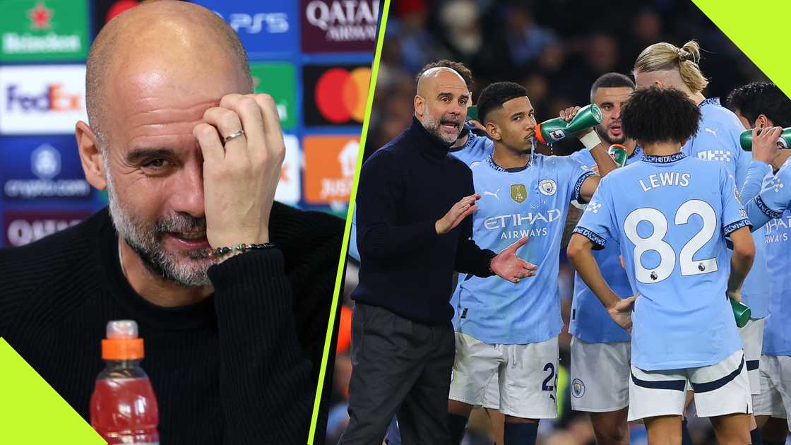 Pep Guardiola explains cuts to his face and head after Man City collapse vs Feyenoord Pep Guardiola explains cuts to his face and head after Man City collapse vs Feyenoord