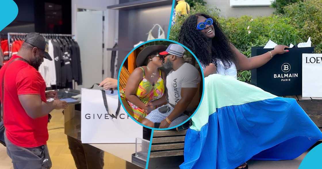 Tracey Boakye's Husband Takes Her Shopping In Designer Store Tracey Boakye's Husband Takes Her Shopping In Designer Store