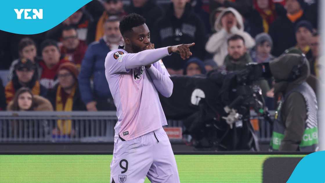 Inaki Williams' scored the opening goal in Athletic Bilbao's 2-1 loss to AS Roma. Inaki Williams' scored the opening goal in Athletic Bilbao's 2-1 loss to AS Roma.