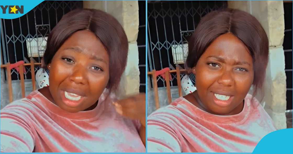 A photo of a Ghanaian lady in a TikTok video