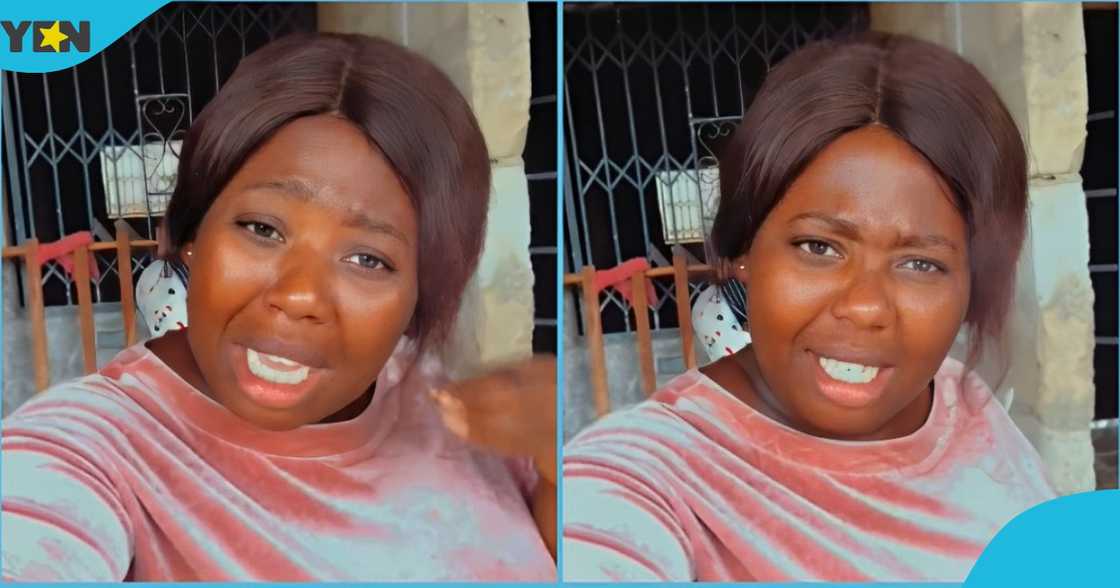 A photo of a Ghanaian lady in a TikTok video A photo of a Ghanaian lady in a TikTok video