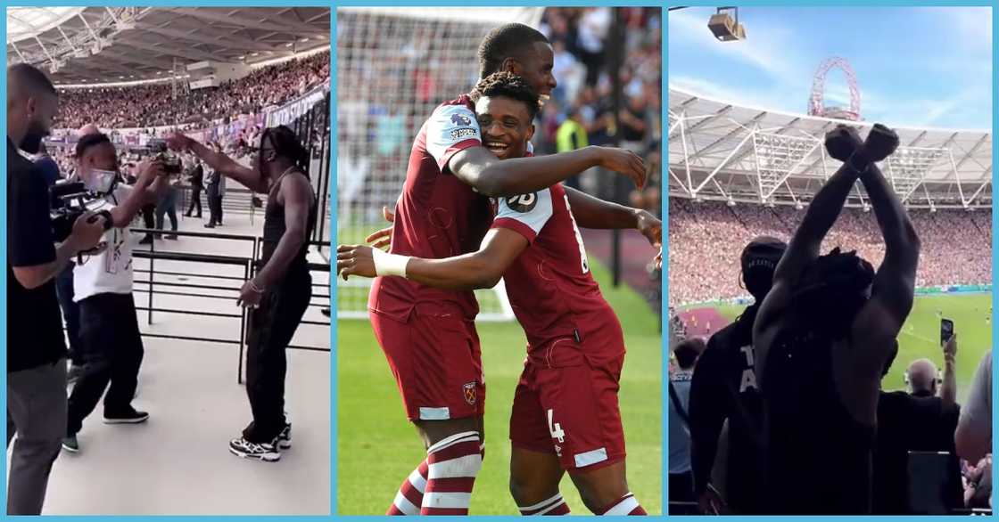 Stonebwoy watches Mohammed Kudus Stonebwoy watches Mohammed Kudus