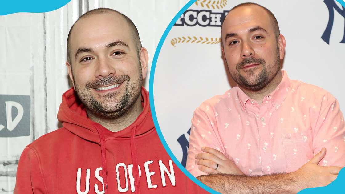 Rosenberg visits Build Studio to discuss in New York City (L). He attends CC Sabathia's PitCChIn Foundation Celebrity Softball Game (R).