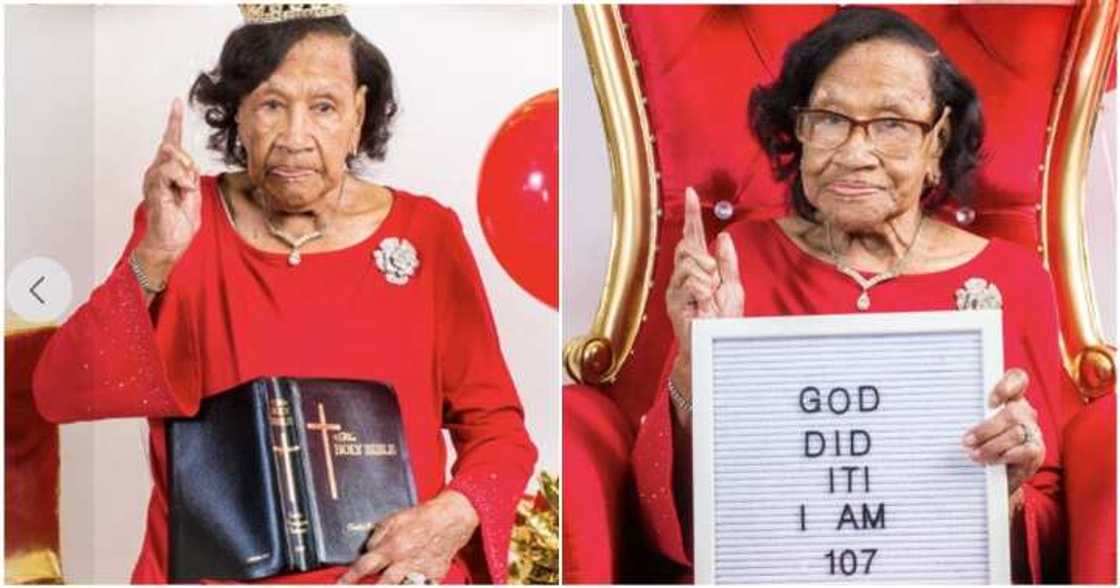 Photos as Black woman marks 107th birthday. Photos as Black woman marks 107th birthday.