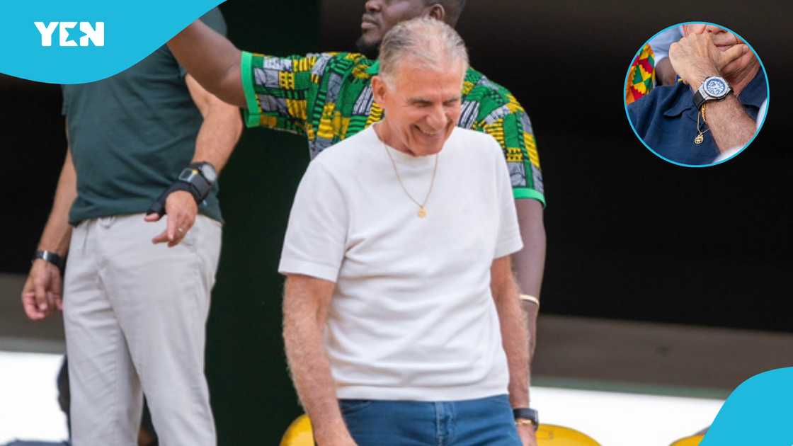 Carlos Queiroz Shows Off $30,000 Watch as He Begins Work as Black Stars Coach Carlos Queiroz Shows Off $30,000 Watch as He Begins Work as Black Stars Coach