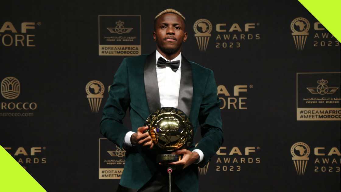 Victor Osimhen, CAF Awards, December 11, 2023, Morocco. Victor Osimhen, CAF Awards, December 11, 2023, Morocco.
