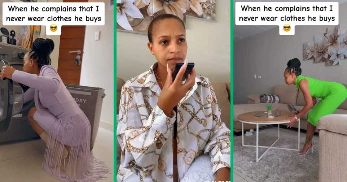 woman cleans in stylish dresses woman cleans in stylish dresses