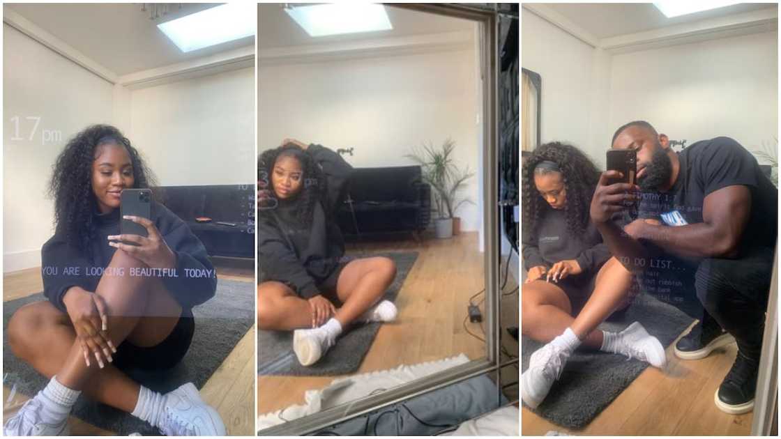 Nigerian Man Builds Smart Mirror for Girlfriend That Displays Bible Scriptures, Tells Her She’s Beautiful Nigerian Man Builds Smart Mirror for Girlfriend That Displays Bible Scriptures, Tells Her She’s Beautiful