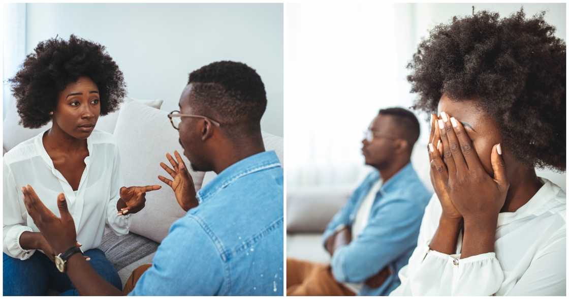 Photo of an unhappy married couple Photo of an unhappy married couple