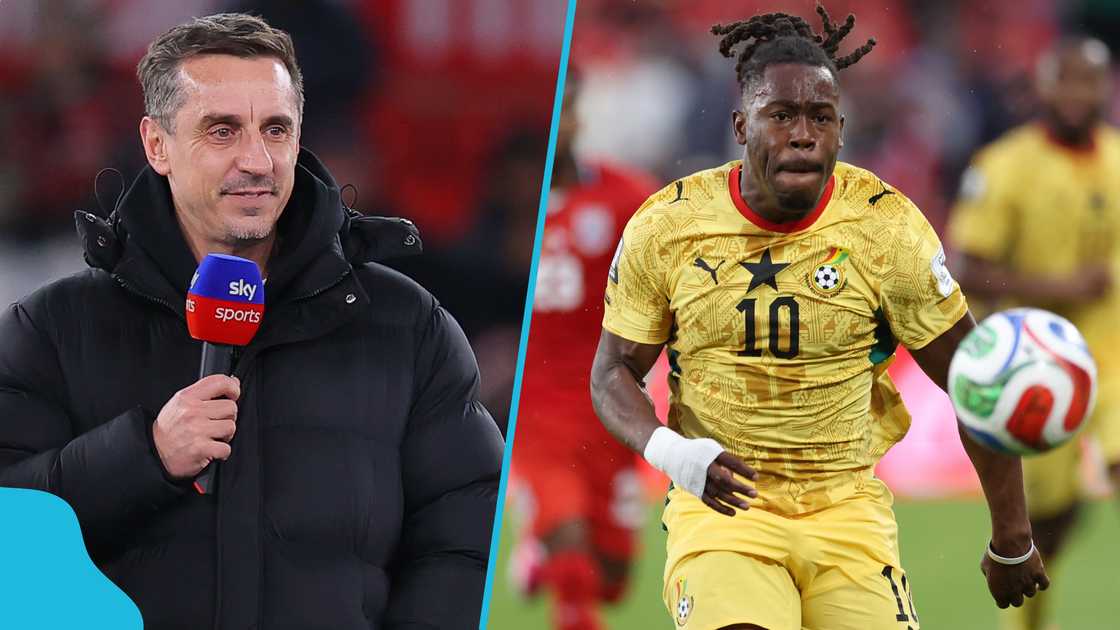 Gary Neville, Brandon Thomas-Asante, England vs Ghana, 2026 FIFA World Cup, Neville praises Thomas-Asante, Coventry City, Black Stars, Salford City, West Bromwich, Thomas-Asante assist to Caleb Yirenkyi, Ghana. Gary Neville, Brandon Thomas-Asante, England vs Ghana, 2026 FIFA World Cup, Neville praises Thomas-Asante, Coventry City, Black Stars, Salford City, West Bromwich, Thomas-Asante assist to Caleb Yirenkyi, Ghana.