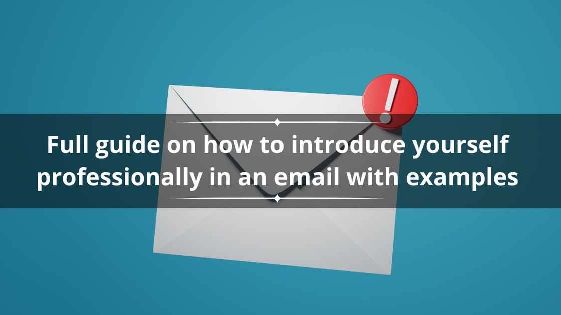 How to introduce yourself in an email