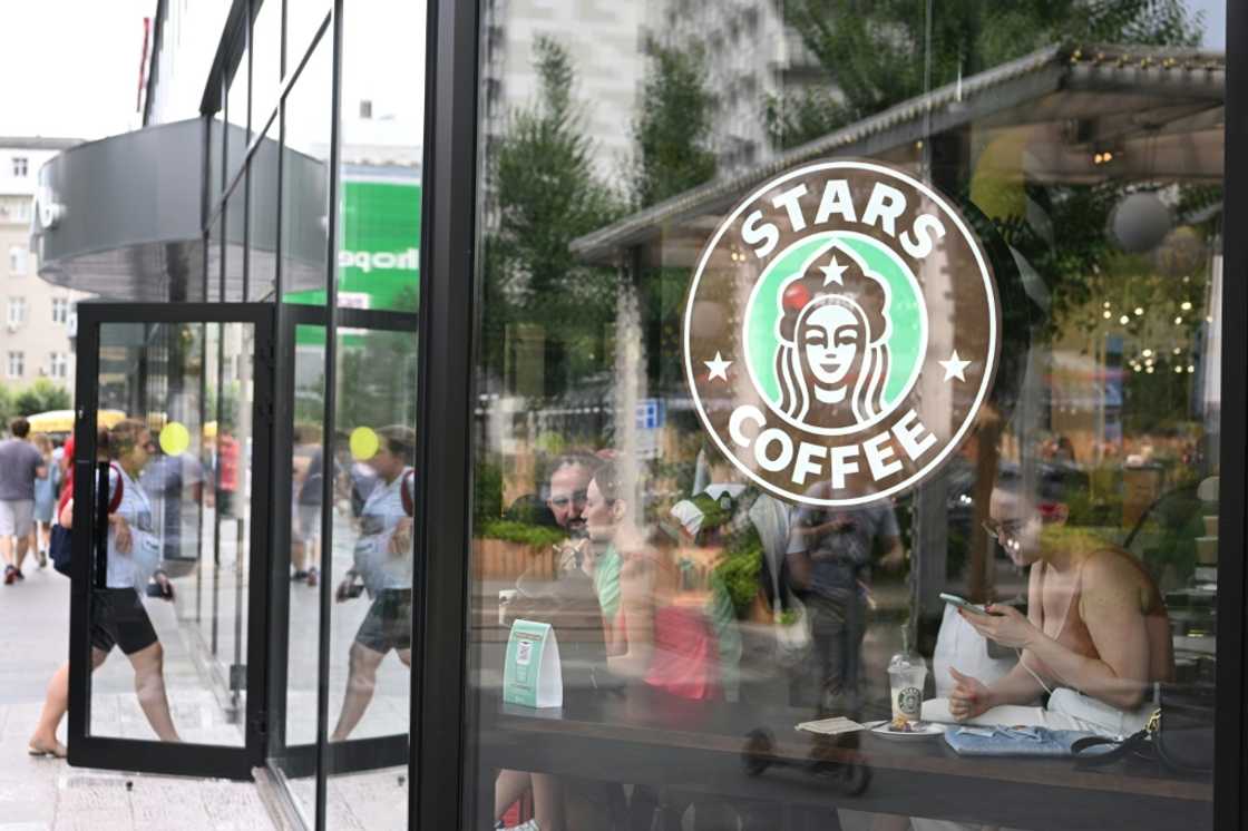 Pro-Kremlin rapper Timati and Russian restaurateur Anton Pinskiy rebranded former Starbucks cafes as Stars Coffee Pro-Kremlin rapper Timati and Russian restaurateur Anton Pinskiy rebranded former Starbucks cafes as Stars Coffee