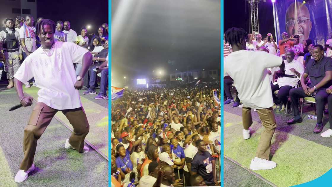 Mahamudu Bawumia, King Paluta, Chairman Wontumi, NPP campaign rally, King Paluta Dance, Ghana election Mahamudu Bawumia, King Paluta, Chairman Wontumi, NPP campaign rally, King Paluta Dance, Ghana election