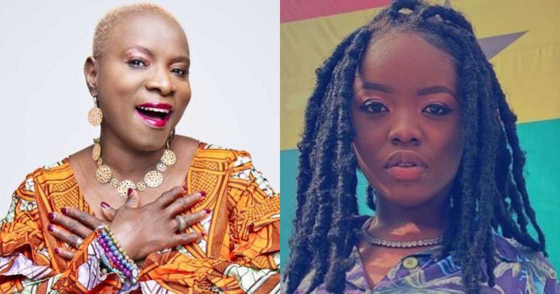 Gyakie can't keep calm as Grammy winner Angelique Kidjo introduces her at a music show Gyakie can't keep calm as Grammy winner Angelique Kidjo introduces her at a music show