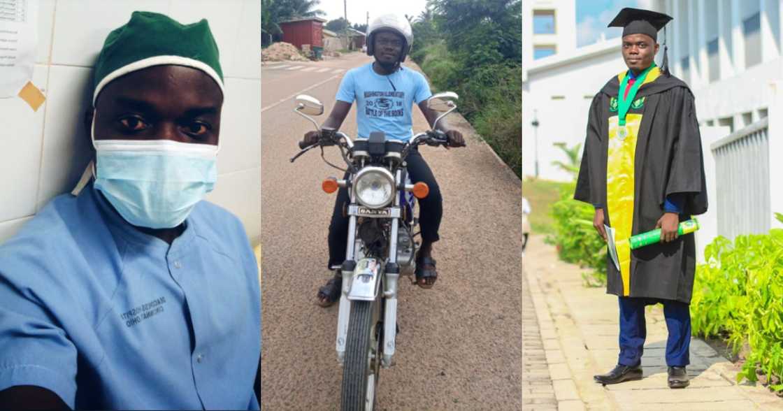 Wonder Jodocus: Meet the Ghanaian nurse with a degree working as okada driver Wonder Jodocus: Meet the Ghanaian nurse with a degree working as okada driver
