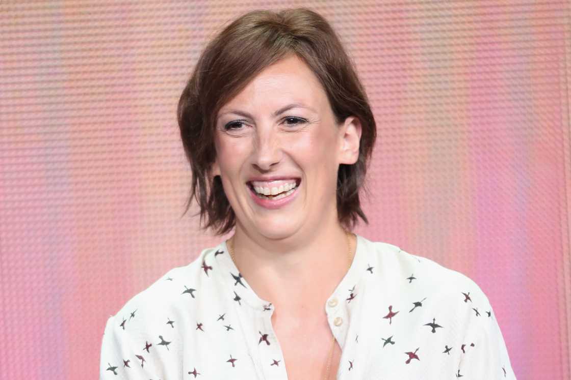 Miranda Hart speaks onstage during the "Call The Midwife" panel Miranda Hart speaks onstage during the "Call The Midwife" panel