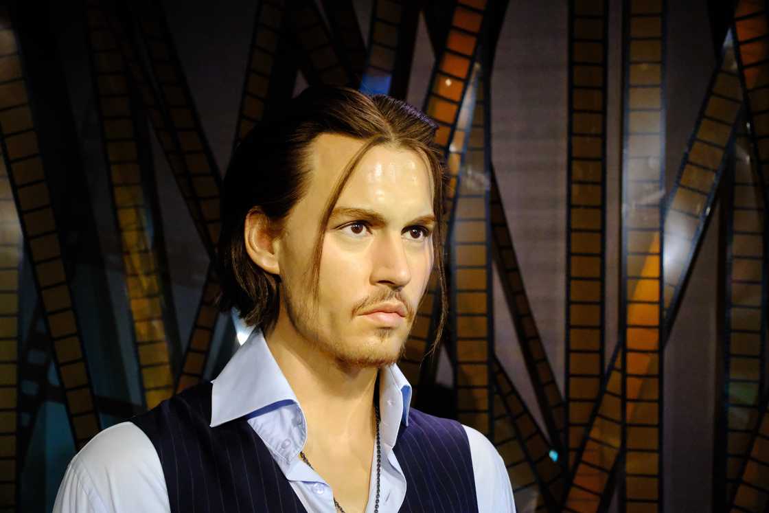Johnny Depp is on display at the Beijing venue of Madame Tussauds. Johnny Depp is on display at the Beijing venue of Madame Tussauds.
