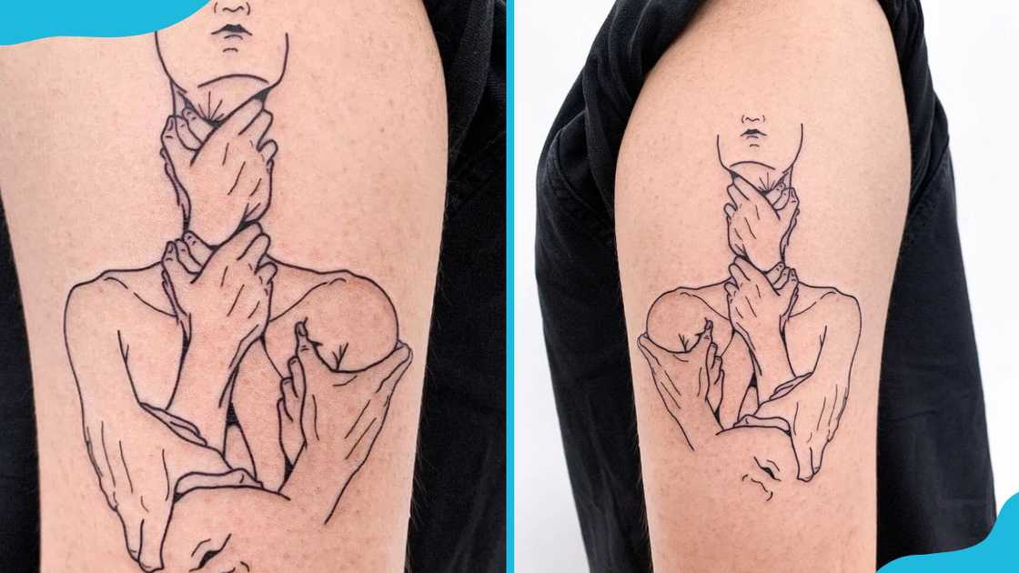 Anxiety fine-line tattoo Anxiety fine-line tattoo