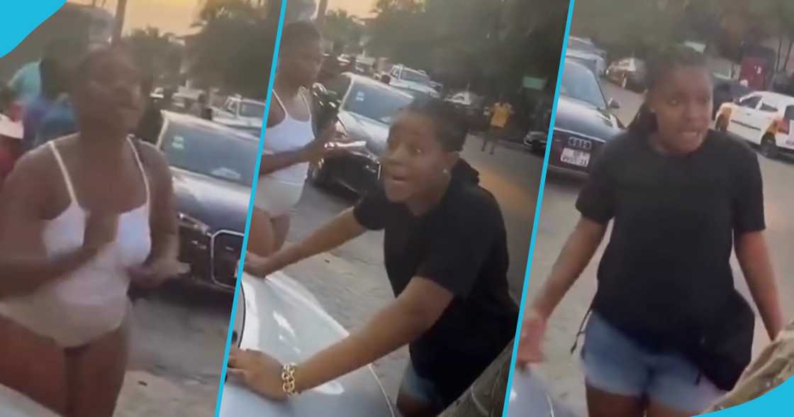 Abena Korkor and a happy balloons vendor in a feud Abena Korkor and a happy balloons vendor in a feud